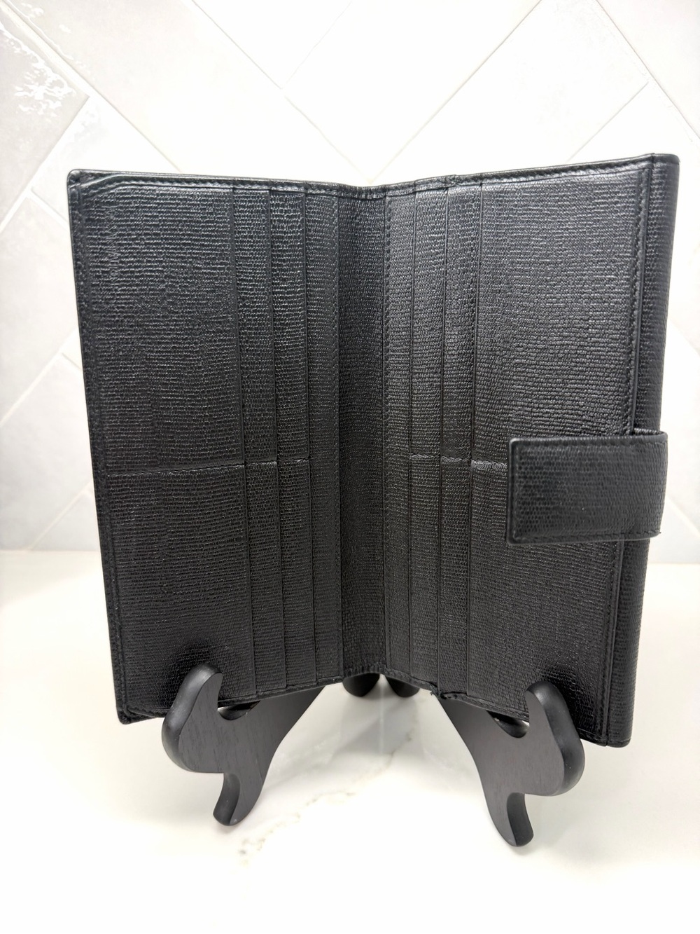 YSL Y-Ligne Black Wallet & Dust Bag - Picture 4 of 9